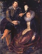 Rubens with his First wife isabella brant in the Honeysuckle bower